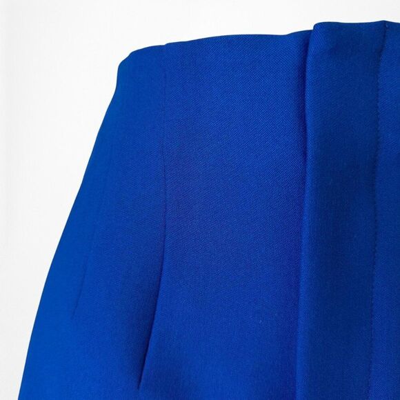 Zara Blue High Waisted Pleated Front Tailored Summer Shorts Size XS/S - Picture 7 of 7